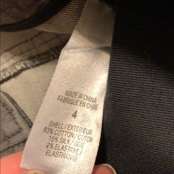 THEORY GREY BOOT CUT PANT, COTTON! SZ 4/31 INSEAM - Picture 8 of 8